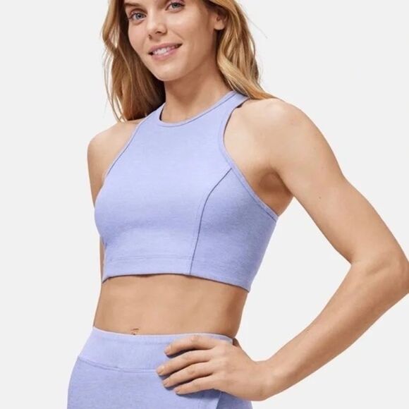 Outdoor Voices Women’s  Lilac Athena Crop Top Size M EUC Activewear Athleisure - Picture 1 of 9